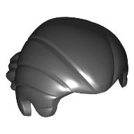 Plaatje in Gallery viewer laden, LEGO® los onderdeel Haar in kleur Zwart 17630