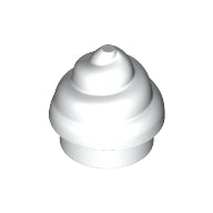 LEGO® los onderdeel Plaat Rond in kleur Wit 53119