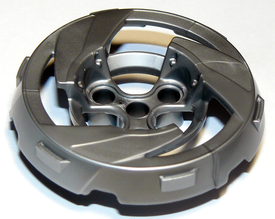 LEGO® los onderdeel Wiel Accessoire in kleur Zilver 41179