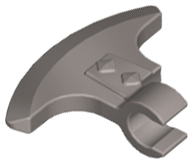 Plaatje in Gallery viewer laden, LEGO® los onderdeel Wapen in kleur Zilver 53454