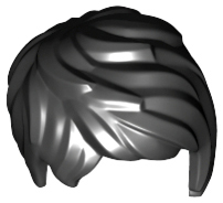 Plaatje in Gallery viewer laden, LEGO® los onderdeel Haar in kleur Zwart 37823