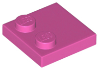 LEGO® los onderdeel Tegel Aangepast Donker Roze 33909