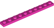 LEGO® los onderdeel Plaat Algemeen in kleur Donker Roze 4477