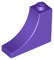 LEGO® los onderdeel Steen Boog in kleur Donkerpaars 18653
