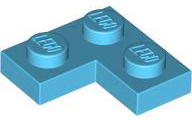LEGO® los onderdeel Plaat Algemeen Medium Azuurblauw 2420