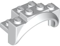 LEGO® los onderdeel Spatbord in kleur Wit 35789