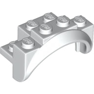 LEGO® los onderdeel Spatbord in kleur Wit 35789