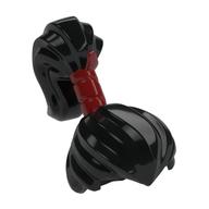 LEGO® los onderdeel Haar in kleur Zwart 65425pb01