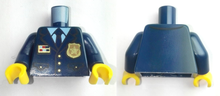 Plaatje in Gallery viewer laden, LEGO® los onderdeel Lijf met Motief Donkerblauw 973pb3772c01