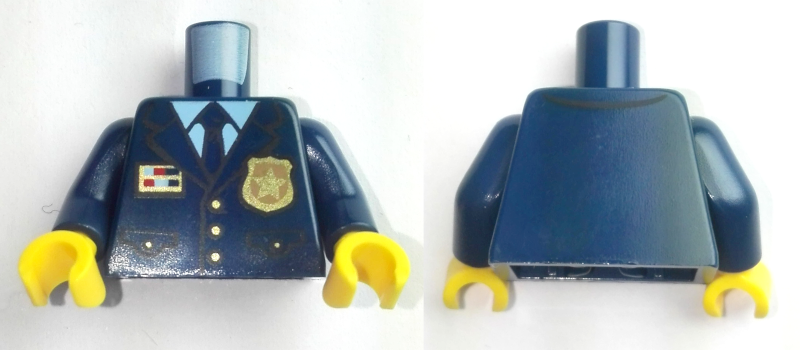 LEGO® los onderdeel Lijf met Motief Donkerblauw 973pb3772c01