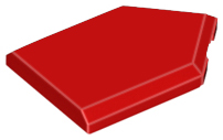 LEGO® los onderdeel Tegel Aangepast in kleur Rood 22385