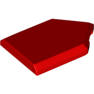LEGO® los onderdeel Tegel Aangepast in kleur Rood 22385
