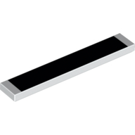 Plaatje in Gallery viewer laden, LEGO® los onderdeel Tegel met Motief in kleur Wit 6636pb209