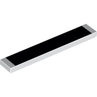 Plaatje in Gallery viewer laden, LEGO® los onderdeel Tegel met Motief in kleur Wit 6636pb209