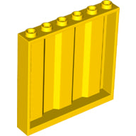 LEGO® los onderdeel Paneel in kleur Geel 23405
