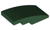 Plaatje in Gallery viewer laden, LEGO® los onderdeel Dakpan Gebogen Donkergroen 93606