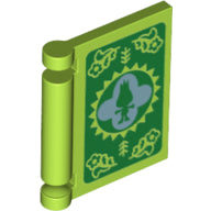 LEGO® los onderdeel Accessoire met Motief Limoen 24093pb028