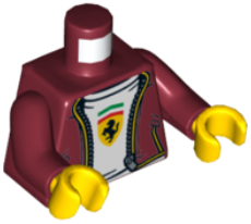LEGO® los onderdeel Lijf met Motief Donkerrood 973pb3926c01