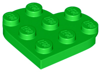 LEGO® los onderdeel Plaat Rond in kleur Fel Groen 39613