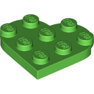 Plaatje in Gallery viewer laden, LEGO® los onderdeel Plaat Rond in kleur Fel Groen 39613
