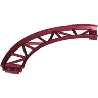 Plaatje in Gallery viewer laden, LEGO® los onderdeel Rails in kleur Donkerrood 25061