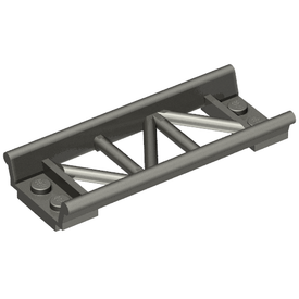 LEGO® los onderdeel Rails in kleur Parel Donkergrijs 26022