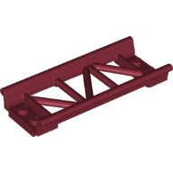 LEGO® los onderdeel Rails in kleur Donkerrood 26022