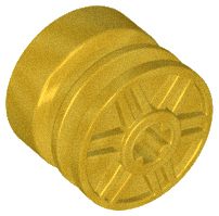 Plaatje in Gallery viewer laden, LEGO® los onderdeel Wiel in kleur Metallic Gold 55982