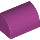 LEGO® los onderdeel Dakpan Gebogen in kleur Magenta 37352