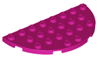 LEGO® los onderdeel Plaat Rond in kleur Magenta 22888