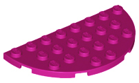 LEGO® los onderdeel Plaat Rond in kleur Magenta 22888