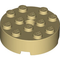Plaatje in Gallery viewer laden, LEGO® los onderdeel Steen Rond in kleur Geelbruin 87081