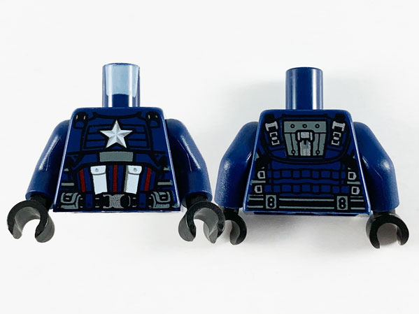 LEGO® los onderdeel Lijf met Motief Donkerblauw 973pb3811c01