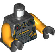 Plaatje in Gallery viewer laden, LEGO® Lijf met Motief Parel Donkergrijs 973pb3810c01