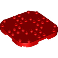 LEGO® los onderdeel Plaat Aangepast in kleur Rood 66790