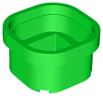 LEGO® los onderdeel Cilinder in kleur Fel Groen 66787