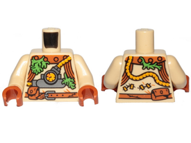 LEGO® los onderdeel Lijf met Motief Geelbruin 973pb3857c01