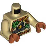 LEGO® los onderdeel Lijf met Motief Geelbruin 973pb3857c01