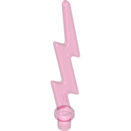 Plaatje in Gallery viewer laden, LEGO® onderdeel Energy Effect Doorzichtig Donkerroze 27256