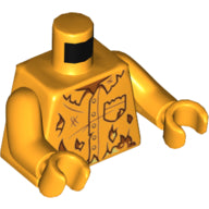 Plaatje in Gallery viewer laden, LEGO® Lijf met Motief Helder Licht Oranje 973pb3796c01