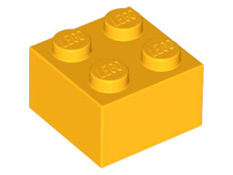 LEGO® los onderdeel Steen in kleur Helder Licht Oranje 3003