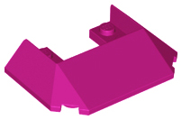 LEGO® los onderdeel Wig in kleur Magenta 13269