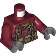LEGO® los onderdeel Lijf met Motief Donkerrood 973pb3880c01