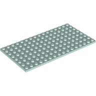 Plaatje in Gallery viewer laden, LEGO® los onderdeel Plaat Algemeen in kleur Licht Aqua 92438