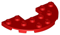 Plaatje in Gallery viewer laden, LEGO® los onderdeel Plaat Rond in kleur Rood 18646