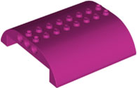 LEGO® los onderdeel Dakpan Gebogen in kleur Magenta 54095