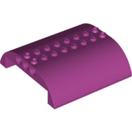 LEGO® los onderdeel Dakpan Gebogen in kleur Magenta 54095