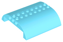 LEGO® los onderdeel Dakpan Gebogen Medium Azuurblauw 54095
