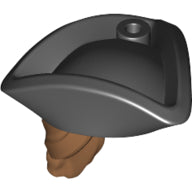 LEGO® los onderdeel Haar in kleur Medium Noga 67043pb01