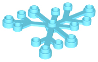 LEGO® los onderdeel Plant & Struik Medium Azuurblauw 2417